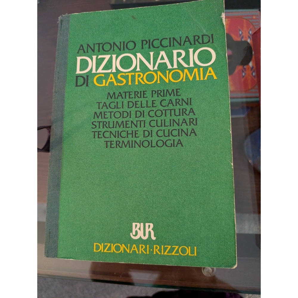 Antonio Piccinardi Dizionario di Gastronomia Italian Culinary Dictionary 1993